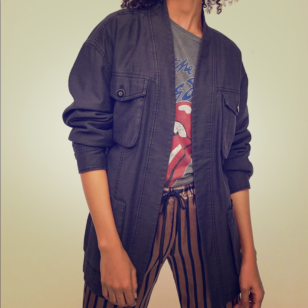 Free People Black Jacket